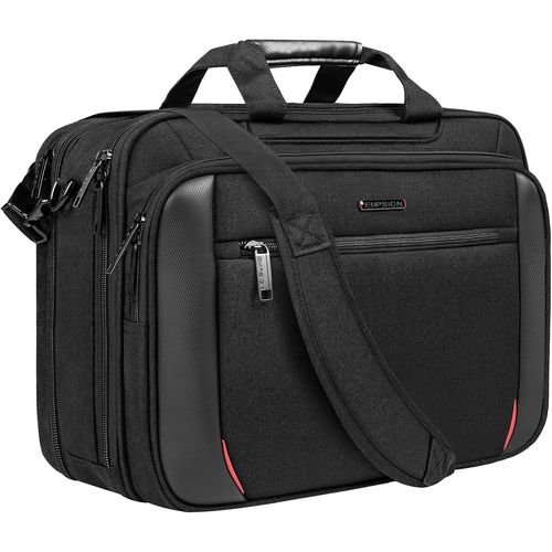 Sacoche Pour Ordinateur Portable 17,3"" Pc Imperméable Mallette Business Sac À Bandoulière Extensible Pour Homme Pour Affaires Sac De Voyage Pour Le Bureau Avec Poches Rfid[POU6260971]