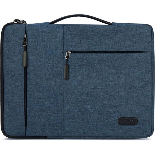 Housse Ordinateur Portable 13-14 Pouces Antichoc Étanche Sacoche Protection Pochette Ordinateur Pc Portable Compatible Macbook Air/Pro 13-13.3 Pouces, Hp, Dell, Samsung, Etc. Noir[POU6264386]