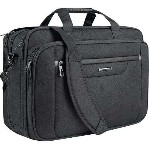 Sacoche Pour Ordinateur Portable Jusqu'À 18 Pouces Xxl Sac À Bandoulière Pour Ordinateur De Jeu Hydrofuge Pour Homme Et Femme Capacité Extensible Pour Voyage/Affaires/École - Noir[POU6263373]