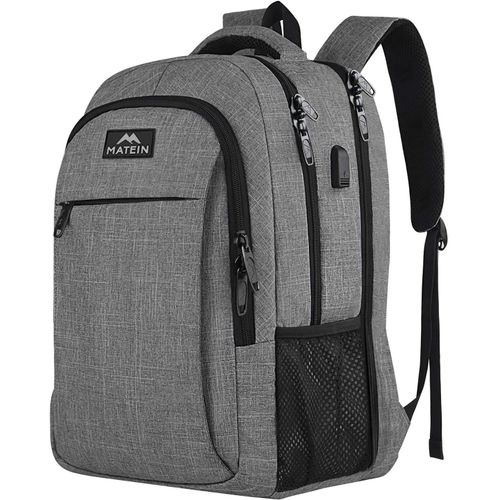 Sac A Dos 17 Pouces Antivol Sac À Dos Ordinateur Portable Homme Grande Capacité Sac A Dos Pc Portable Avec Chargement Usb Sac À Dos De Voyage Affaires Pour Loisir Collège, Gris[POU6263985]