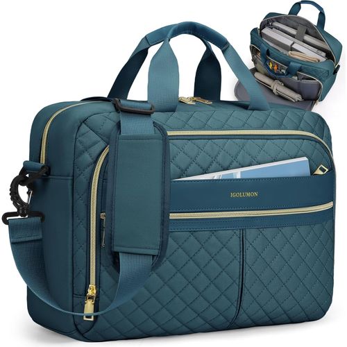 Sacoche Pour Ordinateur Portable 17 Pouces Sac De Travail Femme Grande Sac Pc Portable Imperméable Porte Document Femmes Sac À Bandoulière[POU6265833]