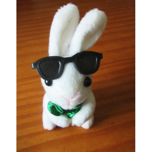 Petite Peluche Lapin À Lunettes Cassegrain 12 Cm