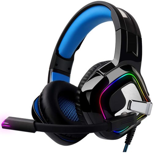 Casque Gamer Filaire Micro Pc 5.1 Jack Usb 3d Epg100 ¿ Casque Gaming Led Rgb Compatible Avec Console Xbox Switch Son 360 Confortable Pour Jeux Vidéo Ou Visioconférence - Noir[Pou6264439]