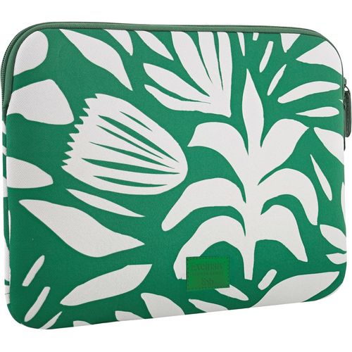 Pochette Ordinateur En Plastique Recyclé Rpet, Compatible Macbook Air 13 Pouces Et Pc 14-15 Pouces, Housse Ordinateur 14 Pouces Antichoc, Design Bleu Durable - Modèle Garden[POU6264079]