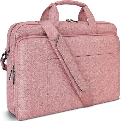 17.3 Pouces Imperméable Sacoche De Protection Ordinateur Portable Sac À Bandoulière Pour 17-17.3"" Notebook/Dell/Lenovo/Hp/Msi/Asus,Rose[POU6263497]