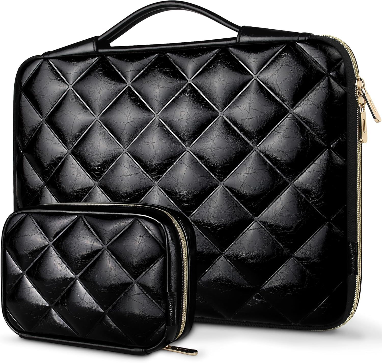 16 Pouces Housse Pour Ordinateur Portable Sac Ordi Avec Pochette De Rangement Pour 16"" Hp Pavilion Envy/Thinkpad Ideapad/Asus Vivobook/Macbook Pro 16 M3 M2 M1 / Acer/Lg, Noir[POU6266329]