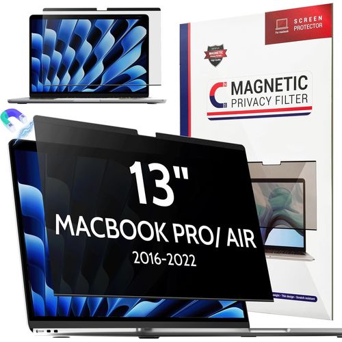 Filtre De Confidentialité Magnétique Pour Macbook Pro 13 Pouces (2016-2022, M1, M2) Et Macbook Air 13 Pouces (2018-2021, M1) Filtre Écran Amovible Anti-Espion Et Anti-Lumière Ble[POU6266323]