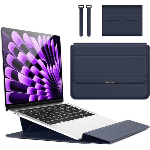 15 15,6 16,1 Pouces Housse Ordinateur Portable Sacoche Fonction Stand Pour Macbook Air 15 M3/M2 A3114 A2941, Macbook Pro 16 M4/M3/M2/M1 Pro/Max, Macbook Pro 15 M3/M2 A3114 A2941 Bl[POU6265928]