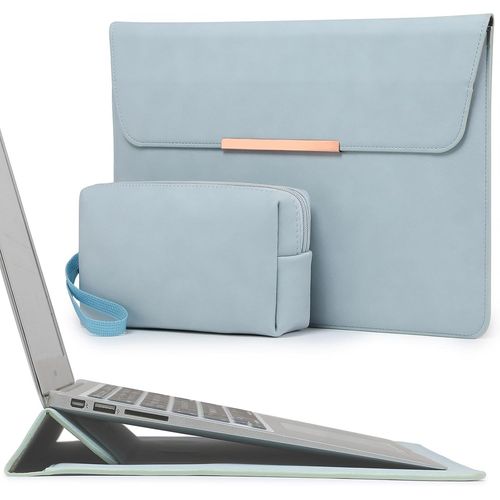 15-16 Pouces Housse Ordinateur Portable Avec Stand Pour Macbook Pro 16 M4/M3/M2/M1 Pro/Max 2025-2019, Macbook Pro 15 2025-2012, Samsung Galaxy Book Flex/Pro 15, Xps 15, Bleu Pâle(S[POU6266344]
