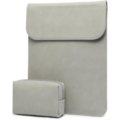 15-16 Pouces Housse Ordinateur Portable Pc Sacoche Pour Macbook Pro 16 M4/M3/M2/M1 2025-2019, Xps 15, Macbook Pro 15 2015-2012, Samsung Galaxy Book Flex 15, Avec Petit Sac, Gris Cl[POU6263290]