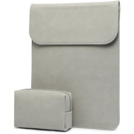 15-16 Pouces Housse Ordinateur Portable Pc Sacoche Pour Macbook Pro 16 M4/M3/M2/M1 2025-2019, Xps 15, Macbook Pro 15 2015-2012, Samsung Galaxy Book Flex 15, Avec Petit Sac, Gris Cl[POU6263290]
