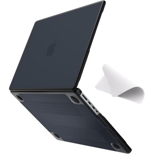 Coque Anti-Craquage Compatible Avec Macbook Pro 14 Pouces M4 M3 M2 M1 A3112 A3185 A3401 A2918 A2992 A2779 A2442, Version 2024 2023 2021, Bord En Tpu Noir Et Etui En Pc Rigide, Noir[POU6264147]