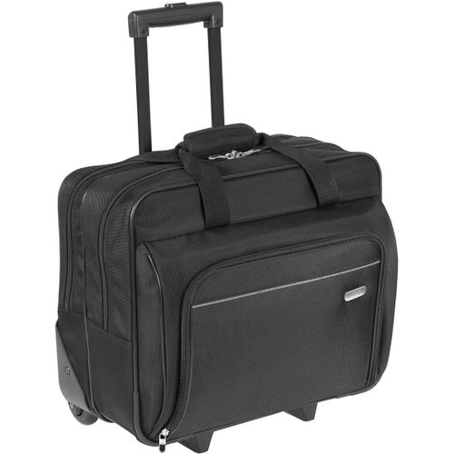 Sacoche À Roulettes Executive Avec Poignée Télescopique, Sac Pour Ordinateur Portable 15,6 Pouces, Porte-Documents De Voyage ¿ Noir, Tbr003Eu[POU6263721]