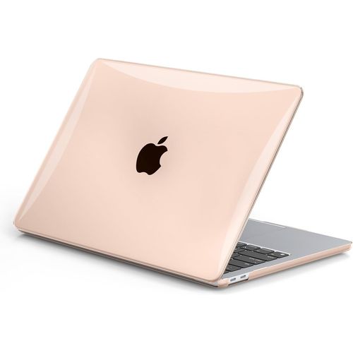 Coque Pour Macbook Air 13 Pouces M1 A2337 A2179 A1932, Étui Rigide Pour 2020 2019 2018 Mac Air 13,3"" Retina Avec Touch Id, Plastique Case Anti-Rayures Translucide - Cristal Pêche R[POU6265797]