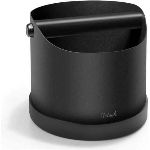 KGABERY-Récipient De Tapotement Pour Porte-Filtre,Boîte À Café En Acier Inoxydable,Bac À Marc De Café,Boîte De Ramassage Pour Accessoires De Machine Porte-Filtre (Noir)