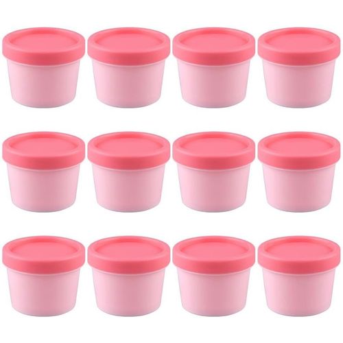 Kgabery-Mini Conteneurs De Crème Glacée Avec Couvercles Congélateur 100g Contenants De Rangement Alimentaire Sweet Treat Mini Baignoires Yogourt Pudding Bols Pot Crème Pour Le Sorbet