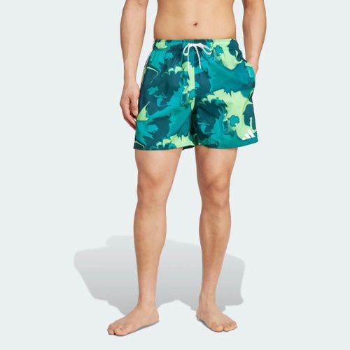 Short De Natation Tie-Dye 12,7cm Adidas - Aurora Ivy / White - Xs