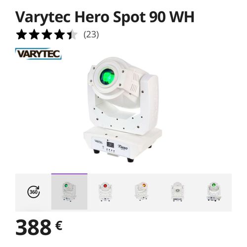 Lyre Varytec héros spot 90 WH