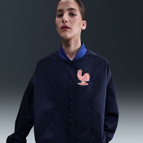 Veste Aviateur Tissée Oversize Nike Air Fff Pour Femme - Bleu