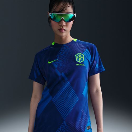 Maillot De Foot Replica Nike Dri-Fit Brésil 2025 Stadium Extérieur (Équipe Féminine) Pour Femme - Bleu