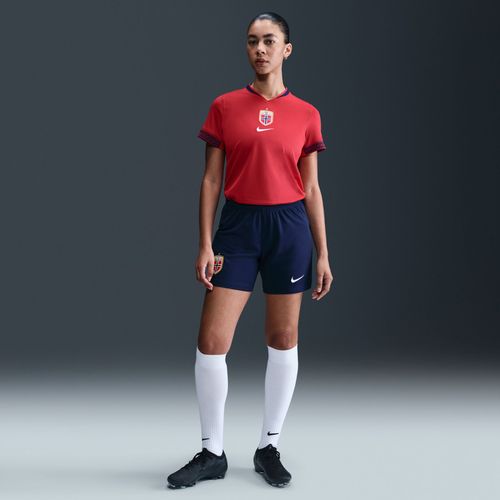 Short De Foot Replica Nike Dri-Fit Norvège 2025/26 Stadium Domicile Pour Femme - Bleu