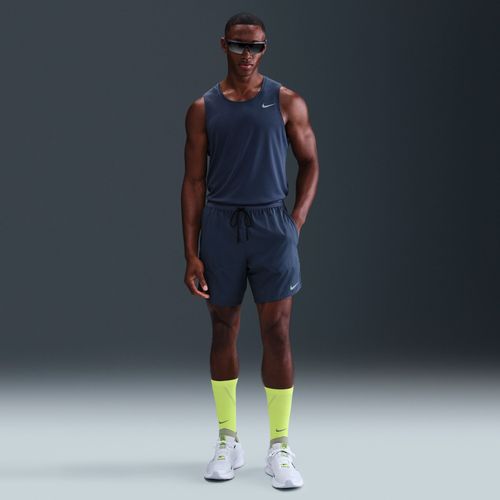Short De Running 2-En-1 18 Cm Dri-Fit Nike Stride Pour Homme - Bleu
