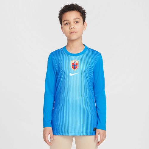 Maillot De Foot À Manches Longues Replica Nike Dri-Fit Norvège 2025/26 Stadium Gardien De But Pour Ado - Bleu
