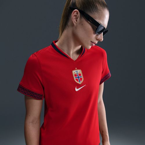 Maillot De Foot Replica Nike Dri-Fit Norvège 2025 Stadium Domicile (Équipe Féminine) Pour Femme - Rouge
