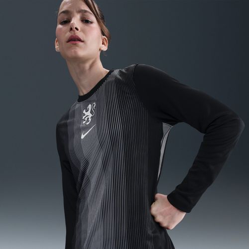 Maillot De Foot À Manches Longues Replica Nike Dri-Fit Pays-Bas 2025/26 Stadium Gardien De But Pour Femme - Noir