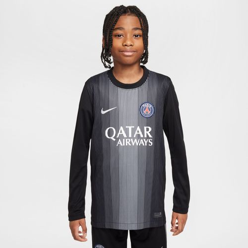 Maillot De Foot À Manches Longues Replica Nike Dri-Fit Paris Saint-Germain 2025/26 Stadium Gardien De But Pour Ado - Noir