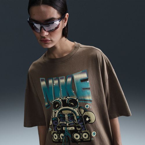T-Shirt À Manches Courtes Oversize Nike Sportswear Pour Femme - Marron