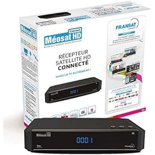 Méosat HD Récepteur Satellite HD connecté FRANSAT Noir