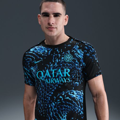 Haut De Foot D'avant-Match À Manches Courtes Nike Dri-Fit Inter Milan Academy Pro Pour Homme - Bleu