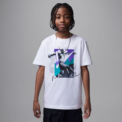 T-Shirt Air Jordan 5 Grape Escape Jordan Pour Ado - Blanc