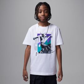 T-Shirt Air Jordan 5 Grape Escape Jordan Pour Ado - Blanc