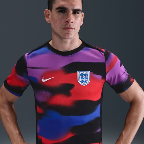 Haut De Foot À Manches Courtes D'avant-Match Nike Dri-Fit Angleterre Academy Pro Pour Homme - Bleu