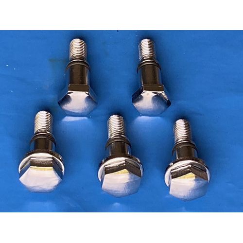 Lot De Cinq Vis Pour Honda 125 S3 Té De Fourche Supérieur Dont Trois Avec Rondelle
