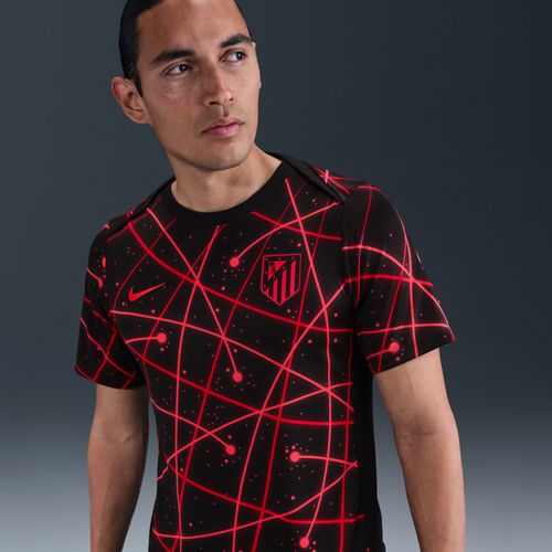 Haut De Foot À Manches Courtes D'avant-Match Nike Dri-Fit Atlético Madrid Academy Pro Pour Homme - Noir