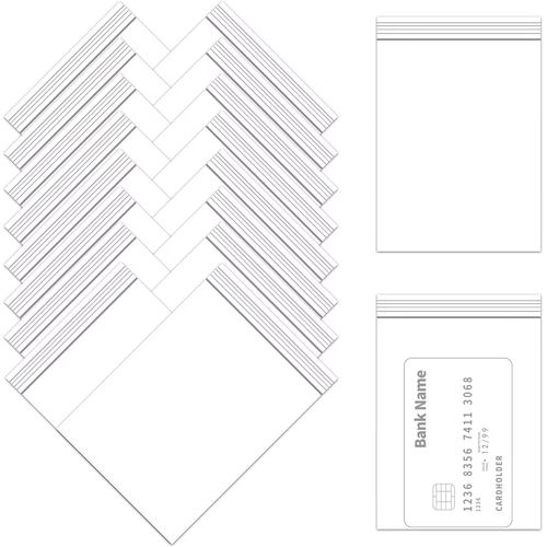 Kgabery-Transparentes Sac En Plastique 200pcs 8x12cm Sacs À Fermeture Éclair Pochettes Zip Réutilisable Sachet Rescellables Petit 100µm Pour Biscuits Bonbons Bijoux Fèves(8 Tailles Au Choix)