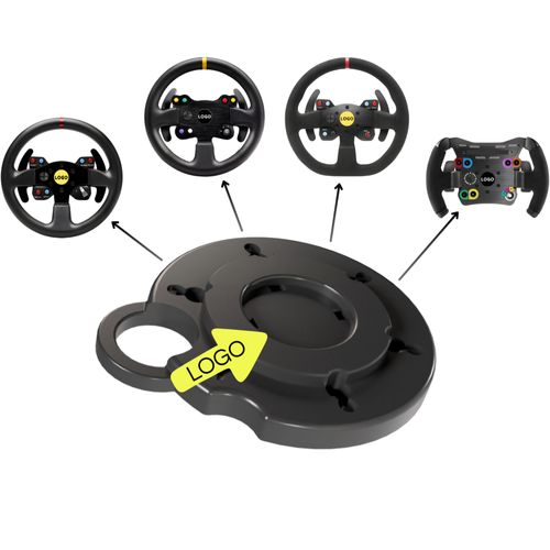 Adaptateur Hubs Thrustmaster Ferrari Tm Gt Vers Volants Customs + Logo Adapter