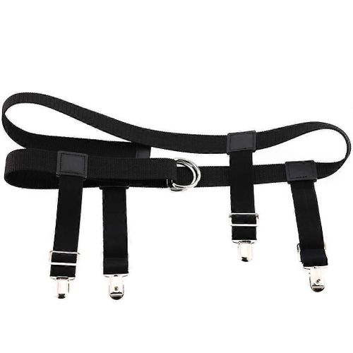 Hommes Femmes Ceinture Élastique En Nylon Avec Jarretière Clip Clip Bas Pantalon Jeans Holder Strains Pince Réglable