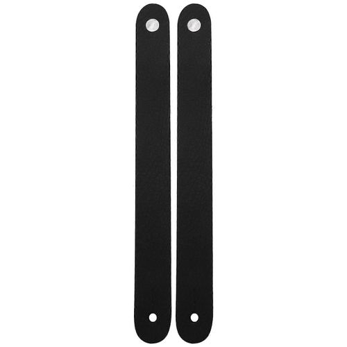 2 Pcs Guitare Sangle De Cou Bouton String Pu Cuir Tête Cravate Pour Ukulélé Électrique Acoustique