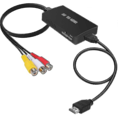 Convertisseur RCA vers Hdmi, adaptateur composite vers HDMI Support 1080p Pal / ntsc A Fiis