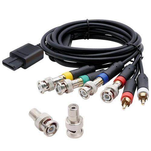 Rgb/Câble Pour Consoles Vidéo N64 Sfc Snes Ngc Câble Composite Avec Une Forte Stabilité