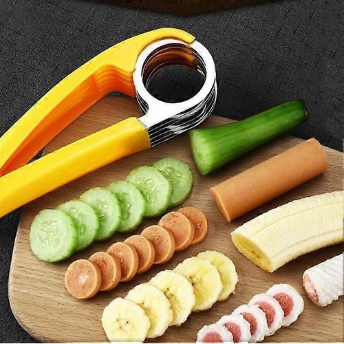 1 Pc Banane Jambon Saucisse Cutter Trancheuse À Fruits Fournitures De Cuisine De Ménage