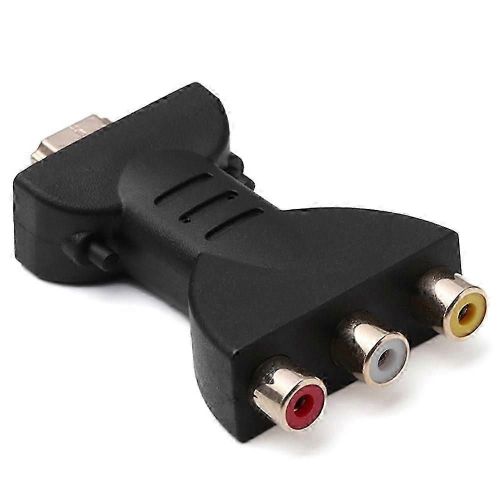 Adaptateur AV mâle vers 3 RCA femelle compatible HDMI pour téléviseurs européens