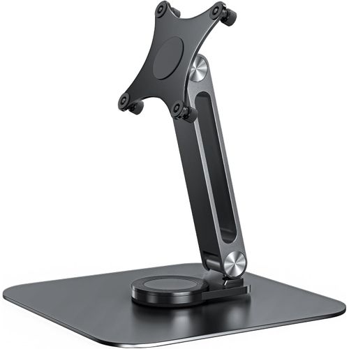 CLICKSELL-Missun Support d'écran réglable avec base rotative à 360 °, support de moniteur ergonomique portable, VESA 75 x 75 mm, support de table pour écran tactile de 13 à 17,3 pouces