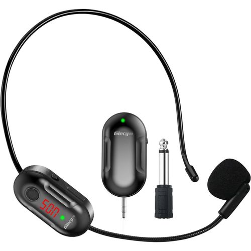 CLICKSELL-Micro-Casque Sans Fil Uhf - Microphone Et Récepteur Rechargeables Pour Systèmes Pa, Amplificateurs Vocaux, Enseignants, Guides Touristiques, Entraîneurs