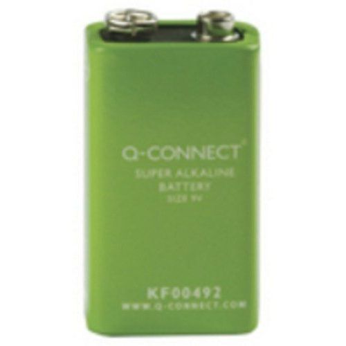 Q-CONNECT 9V, Alcaline, Prismatique, 9 V, 1 pièce(s), 9V, Vert