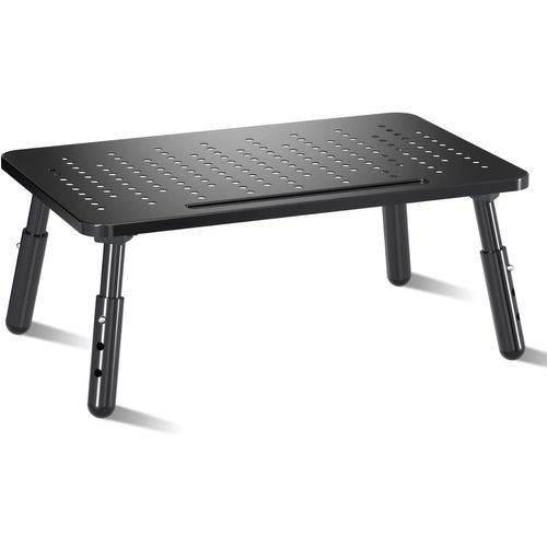 CLICKSELL-Bracwiser Rehausseur Ecran PC Bureau, Support Moniteur de Bureau Réglable en Hauteur 3 pour Ordinateur, iMac, PC, 370X235MM, MST013 Noir